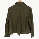 Amour Vert NWOT Genevieve Organic Cotton Utility Jacket | Medium | Olive Green Photo 2
