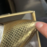 Michael Kors  Claire Pumps gold Metallic Leather (Size 7.5 M / used) Photo 9