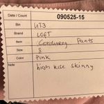 Loft  Corduroy Pants Pink 8‎ Photo 10