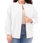 Vince Camuto NEW  White Bomber Jacket Photo 0