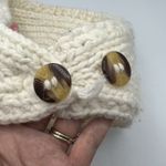 C.C Ribbed Knit Headband Flower Rhinestones Bling Soft Stretch Winter Ear Warmer Photo 3