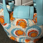 Italian Design Nuovedive Sequin & Leather Handbag Blue Photo 9