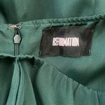 Reformation Women’s Ballina Spruce Green Square Neck Fit & Flare Maxi Dress Gown Photo 3