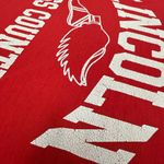 Vintage Lincoln Cross Country Red Graphic Tee Size Small, 50/50 Cotton Soft Photo 6