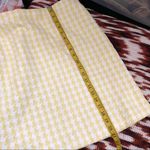Banana Republic Houndstooth Plaid Gingham Yellow White 3 Photo 5