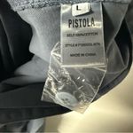 Pistola Jumpsuit Women M Blue Stone Relaxed Field Suit Short Sleeve Button Front Photo 12