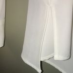 ZARA  Basic Women’s White Long Sleeve Blouse Sheer V Cut Photo 5