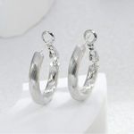Silver Hoop Earrings Photo 1