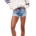 American Eagle  Knit Crewneck Graphic Sweater  Relaxed Comfort Fit Women's Small Photo 0