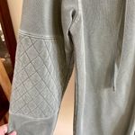 H&M Oversized Quilted Sleeve Sweatshirt in Sage Green Photo 3