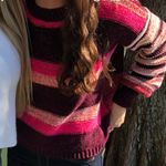 Woven Heart Colorblock Sweater Photo 1