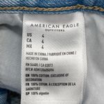 American Eagle Size 4 Denim Mom Short High Rise Paperbag Jean Summer Preppy Photo 5
