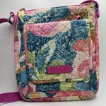Vera Bradley Iconic Mini Hipster SuperBloom Crossbody Quilted Purse Floral RFID Photo 0