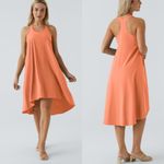 Halara NWT  Breezefu Backless Racerback‎ Side Pocket High Low Midi Dress Photo 2