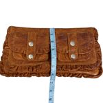 Treesje Western Style Leather Clutch Brown Photo 6