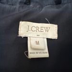 J.Crew  Quilted Jacket Zip Front Snaps Black Womens Medium Photo 2