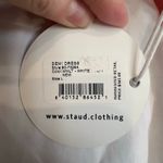 STAUD $345  Demi Dress Womens Large White Poplin Rainbow Tiered Maxi Lined Cotton Photo 3