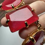 Kate Spade Coated Confetti Statement Necklace Gold Tone Red Pink Orange Etc Photo 6