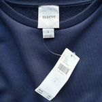 Maeve NWT Anthropologie Striped Trim Twofer Sweatshirt Navy Blue Size S Photo 5