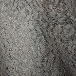 White House | Black Market WHBM Black Lace Long Sleeve Mandarin Collar Full Zip Jacket Women Sz M Photo 5