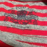 U.S. Polo Assn. U S Polo Association red & grey striped long sleeve top size L Photo 3