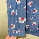 Disney 100% Cotton Blue Beauty And The Beast Minnie Mouse Shirt Photo 3
