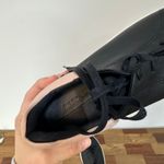 Ecco  Womens Soft 7 Easy Sneakers 9.5 Black Leather Low Top Lace Up Pink Photo 4