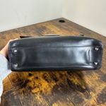 Prada  Milano Vitello Lissato Black Leather Top Handle Bag Authentic Designer Photo 11