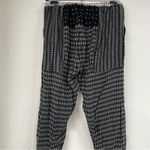 Hatch Anthropologie Black & White Mixed Print Womens Jogger Pants 2 Lightweight Photo 4