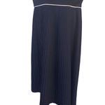 Vintage 60s Style David Barr Black and White Pleated Skirt Sleeveless Dress Photo 6