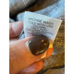 J Jill Love Linen Shirt Women Small Gray Linen Button Down Tunic‎ Lagenlook Photo 7