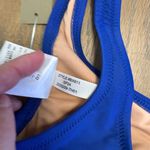 J.Crew  Dark Blue Heritage Scoopneck Bikini Top 90s XS Swimsuit Resortwear Beach Photo 7