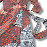 Ivy & Blu Maggy Boutique Dress Size 4 Women's Dress Wrap Dress Long Sleeve Dress Multiple Photo 4