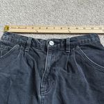 Reformation  Isabelle Pleated Short Size 25 Black Denim High Waisted Jean Photo 8