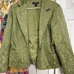 August Silk  Olive Green Floral Blazer​ Photo 0