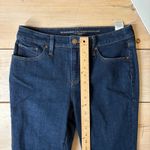 Chico's  EUC Women's So Slimming Girlfriend Kick Flare Frayed Hem Jeans Size 6 Photo 9