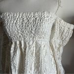 Milly  Cabana • White Lace Off The Shoulder Cover Up Photo 3