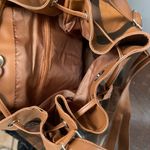 Brown Tan Leather Shoulder Bag with Casual Design Photo 4