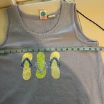 MEK USA Made Blue Cotton Patchwork Sandals Summer Chore Tank Dress Large Photo 8