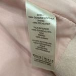 White House | Black Market  100% leather suede jacket. Size small. Light pink Photo 8