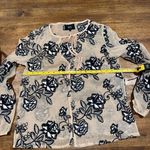 Goldie NWOT  Sheer Floral Metallic Blouse Photo 5