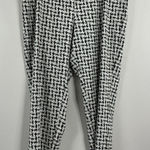 Womans Zac & Rachael Pullon Straight Dress Pants 16 Black White Checkered Photo 0