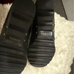 Sorel  Womens Lea Boot Waterproof Black Chelsea Bootie Wedge Heel Pull On Photo 7