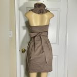 BCBG Maxazria Black Ruffle Halter Dress Size 0 Photo 1