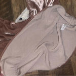 $250 Fleur du Mal Champagne/Gold Mushroom Velvet Cowl Neck Tank Photo 4