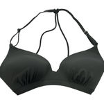 Athleta  Bikini Top Womens Small Olive Strappy‎ Back Padded Wireless Swim Clasp Photo 0