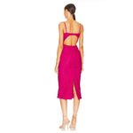 Bardot Ivanna Lace Cutout Midi Sheath Dress Hot Pink Underwire Bust Revolve Photo 14