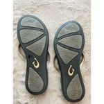 OluKai Women's Ho'opio Leather Sandals Silver Size 10 Casual Summer Photo 6