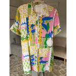 Anthropologie January & May () Patchwork Midi Dress Colorblock Artistic Coquette Photo 1