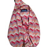 KAVU Chevron Pattern Crossbody Rope Strap Satchel Sling Bag Photo 0